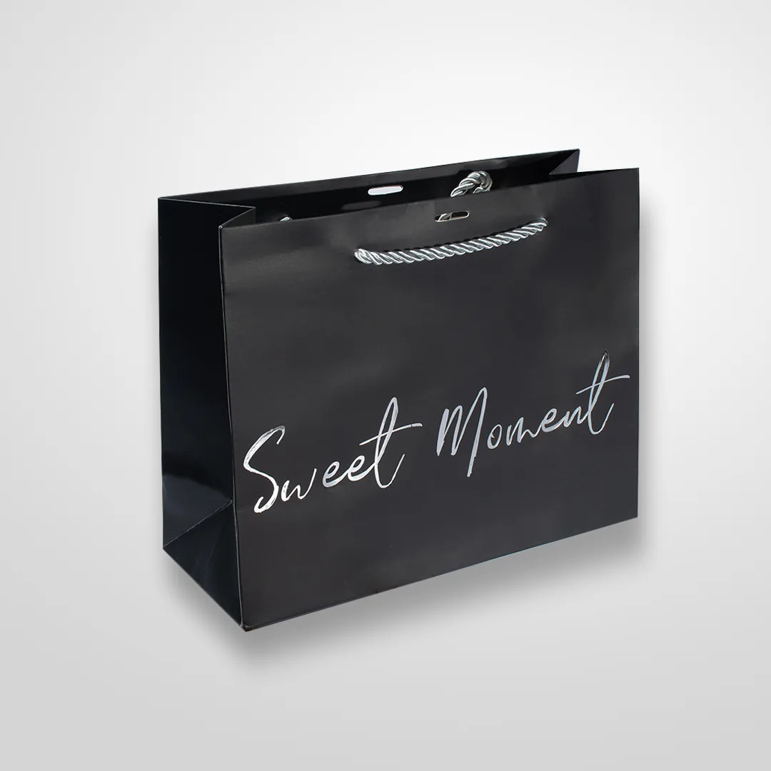 Bolsa Cinta Mensaje Unicolor Importada Mediana Sweet Moment Negro