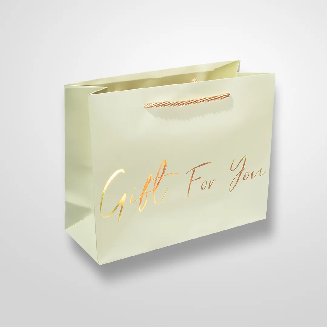 Bolsa Cinta Mensaje Unicolor Importada Mediana Gift For You Verde
