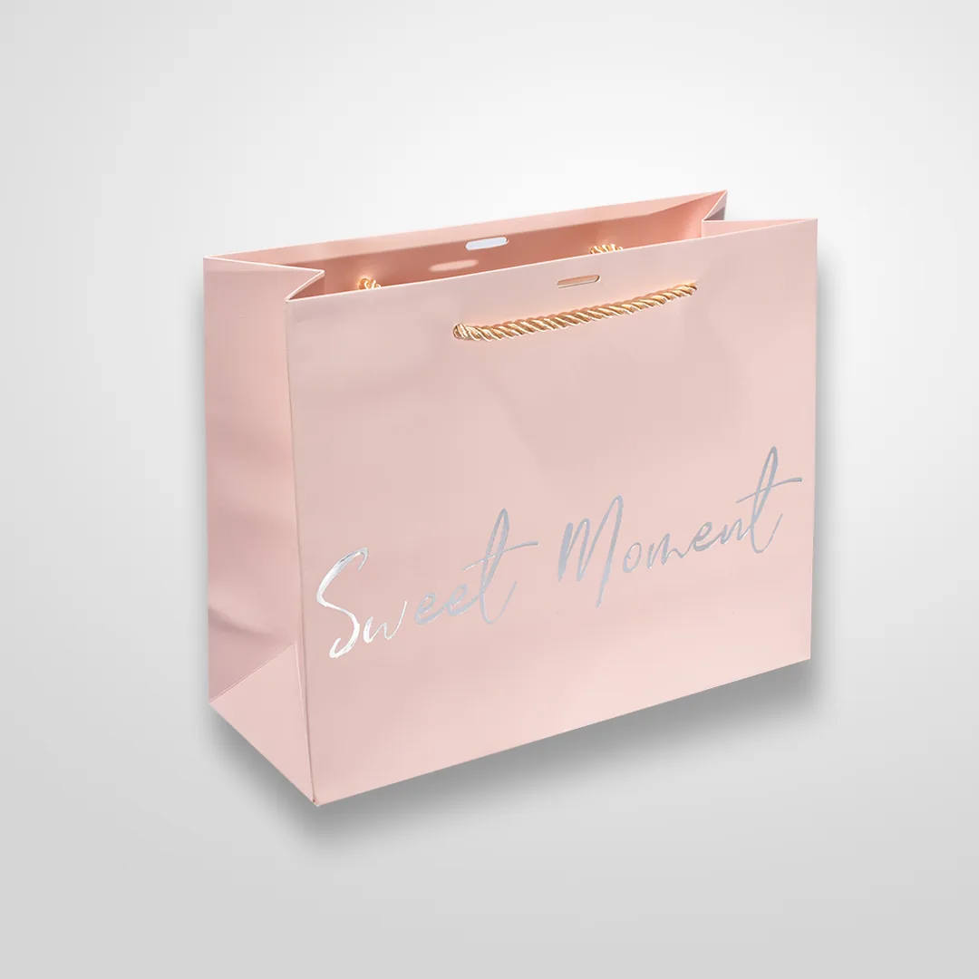 Bolsa Cinta Mensaje Unicolor Importada Mediana Sweet Moment Rosa