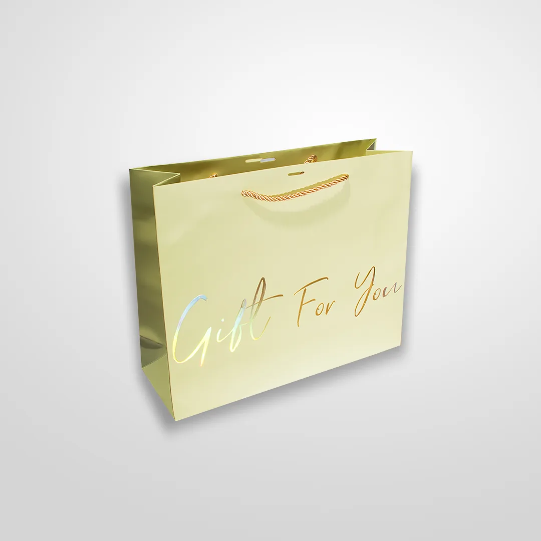 Bolsa Cinta Mensaje Unicolor Importada Pequeña Gift For You Verde