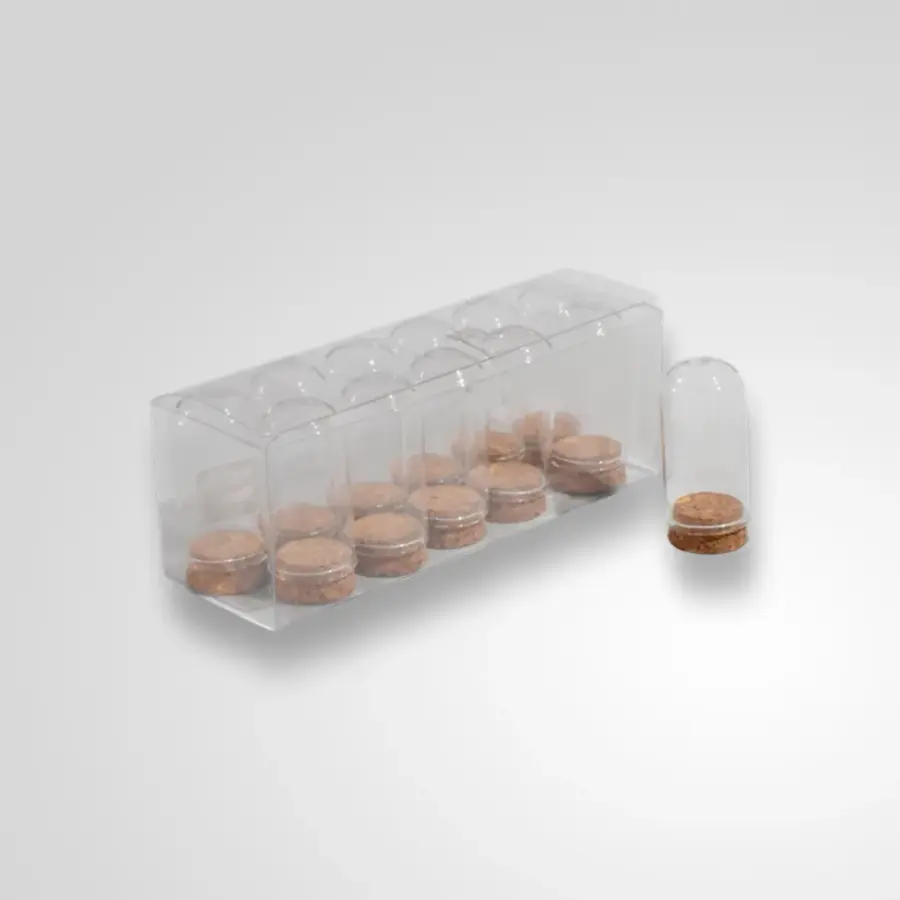Frasco Tapa Corcho para Joyas