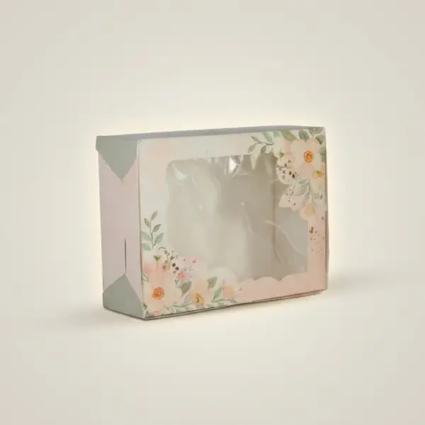 Caja Ecológica Mediana Alta Ventana Flores