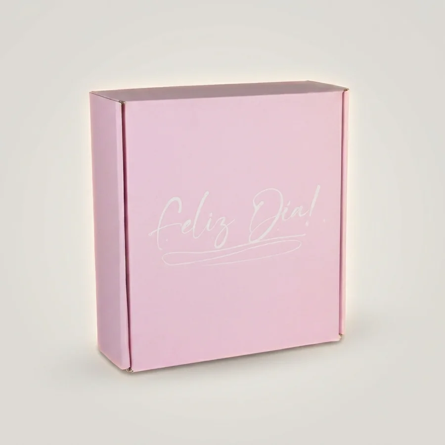 Caja Micro Estampada Mediana Feliz día