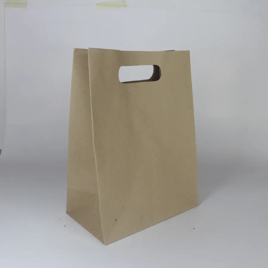 Bolsa Kraft Pequeña Troquelada Lisa