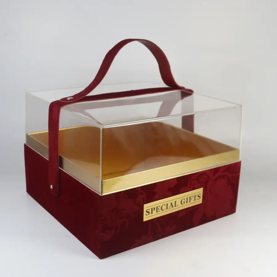 Caja Acrílica Terciopelo Correa