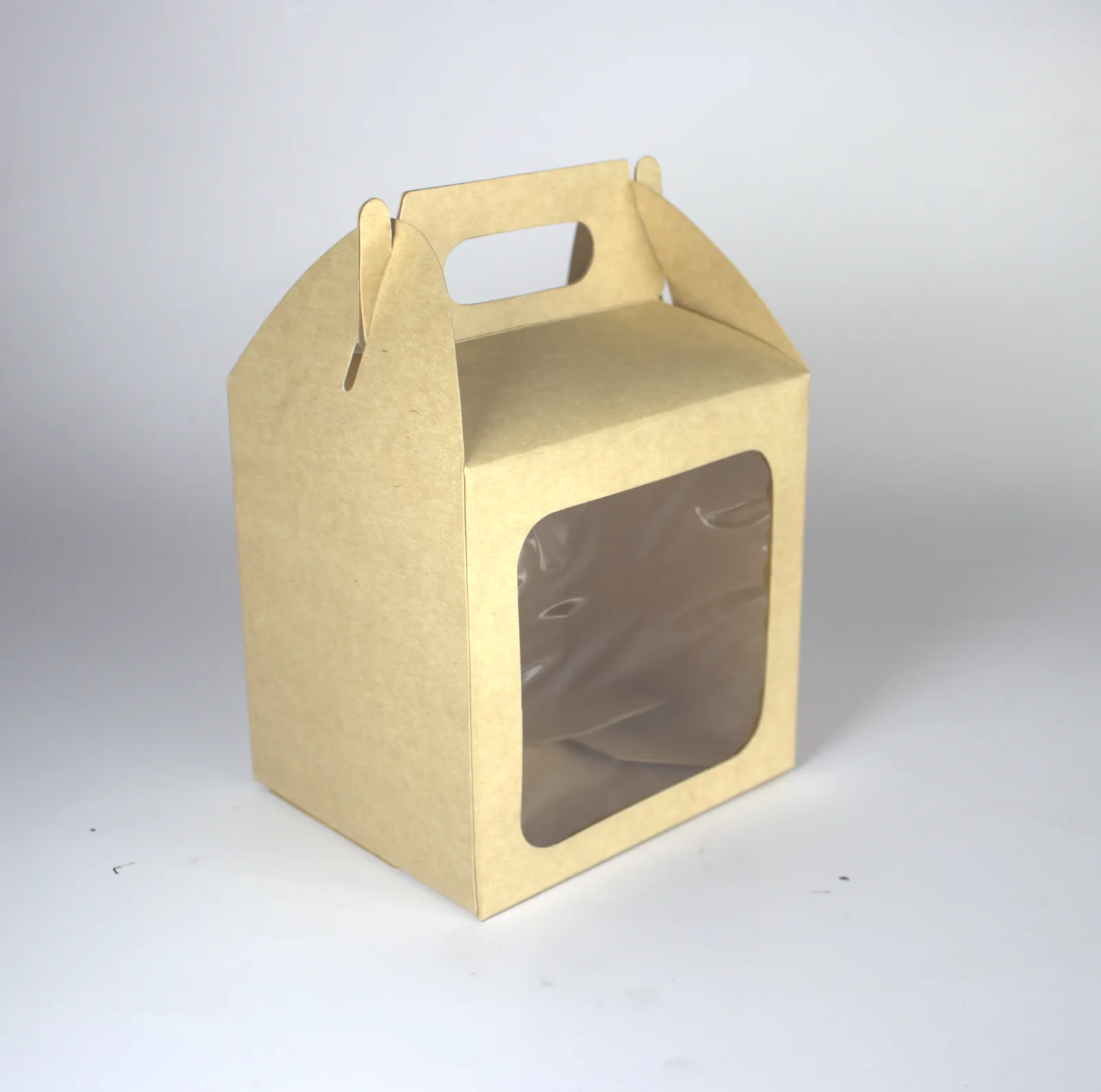 Caja Ventana Acetato Pequeña Kraft