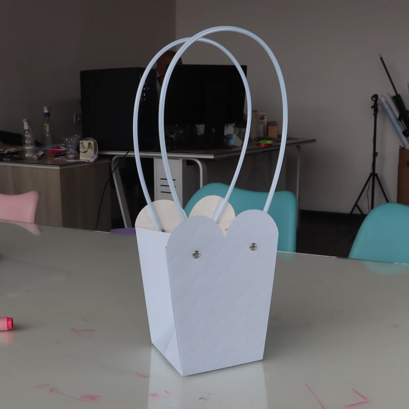Bolsa Cartera Texturizada Corazón