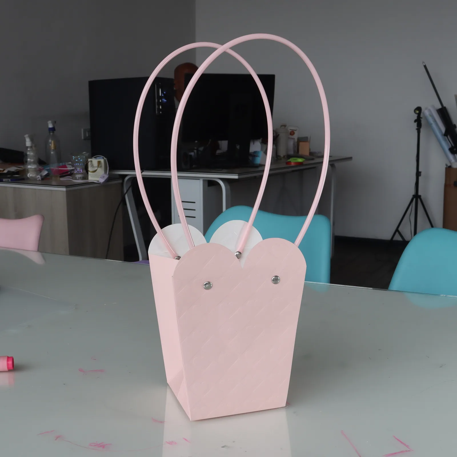 Bolsa Cartera Texturizada Corazón