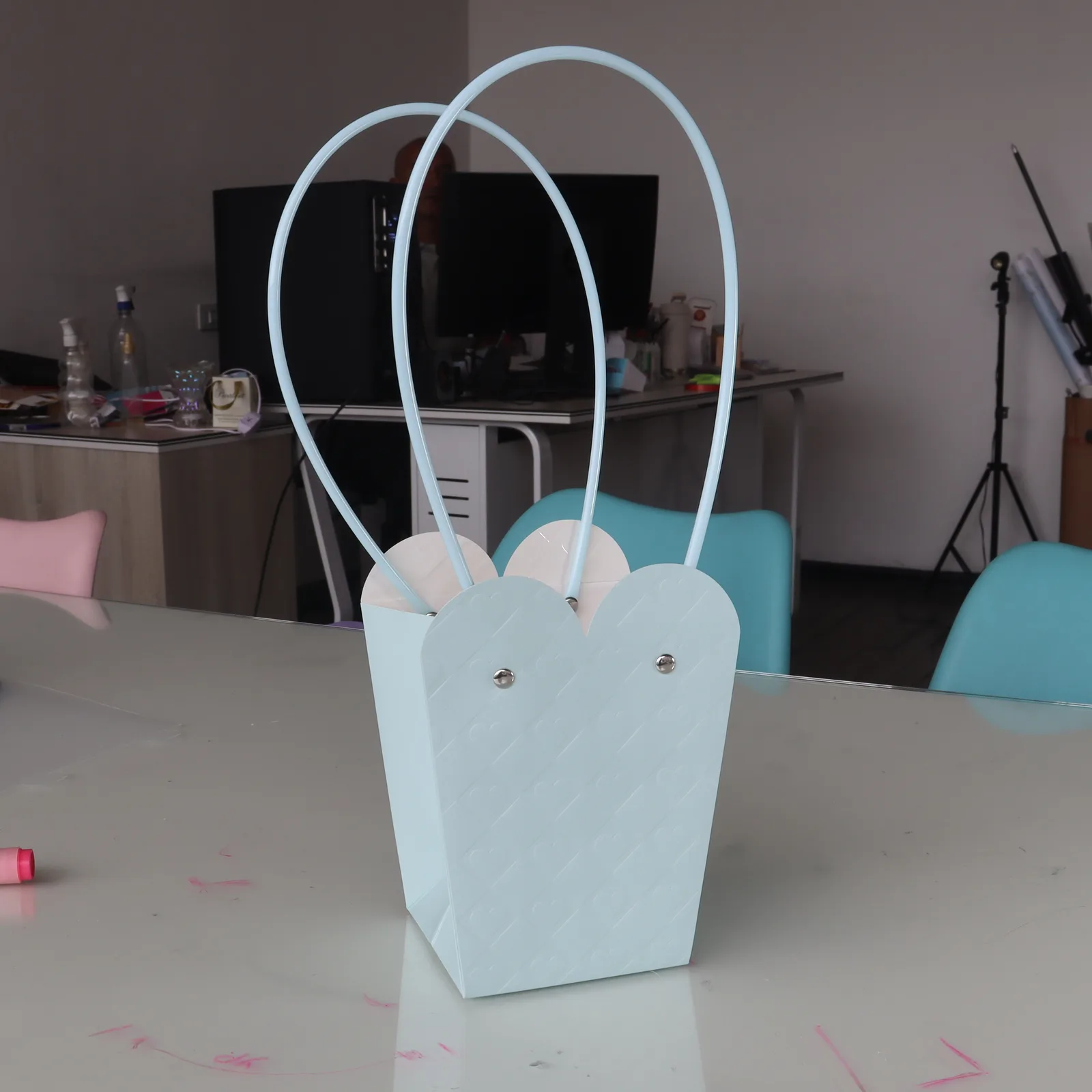 Bolsa Cartera Texturizada Corazón