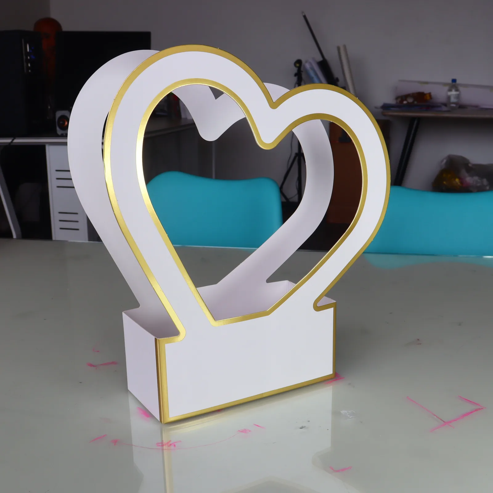 Caja Portaflores Corazón