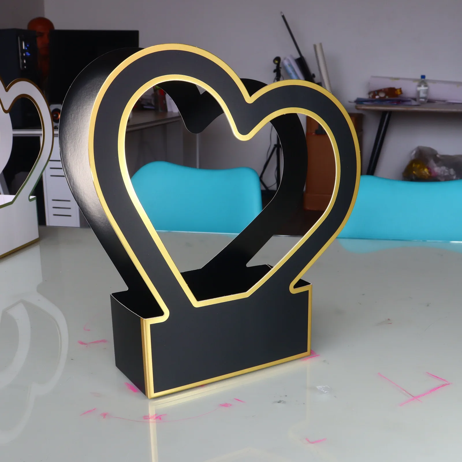 Caja Portaflores Corazón