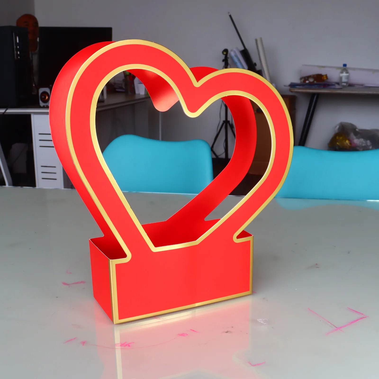 Caja Portaflores Corazón