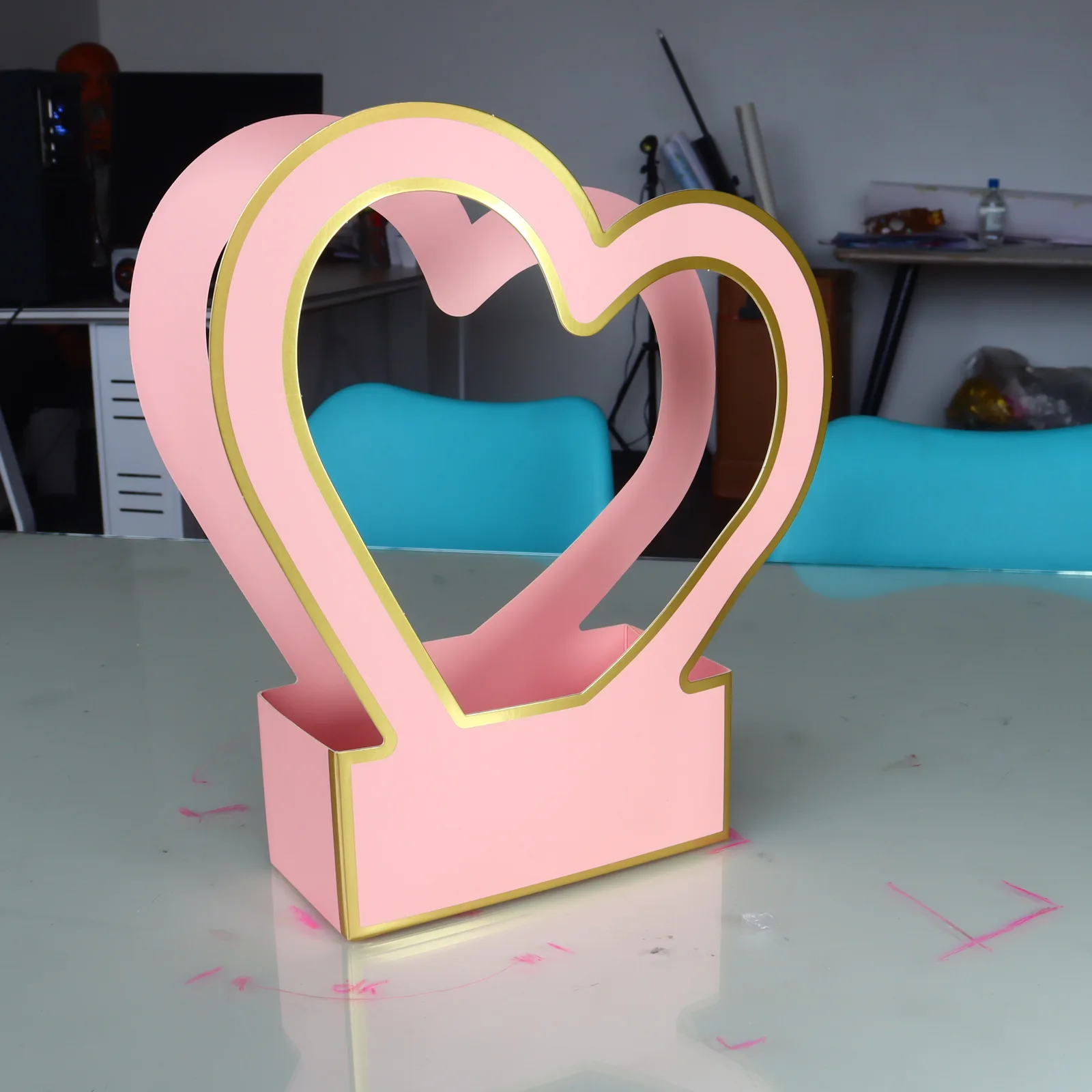 Caja Portaflores Corazón