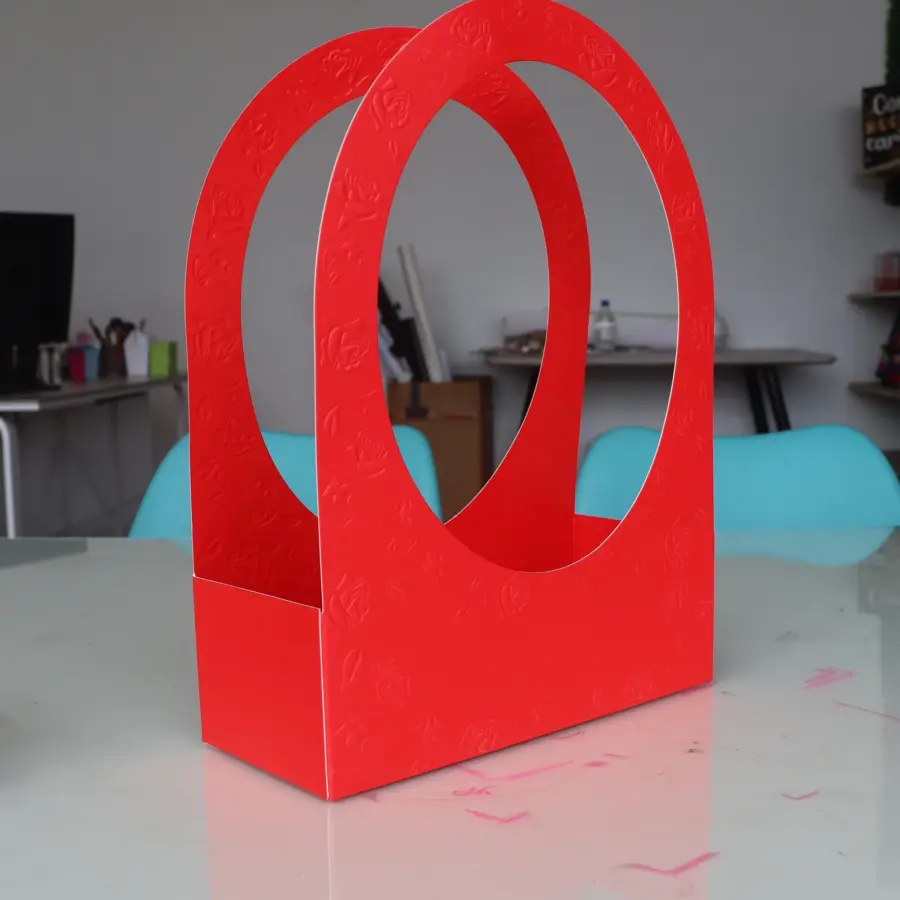 Caja Portaflores Texturizada